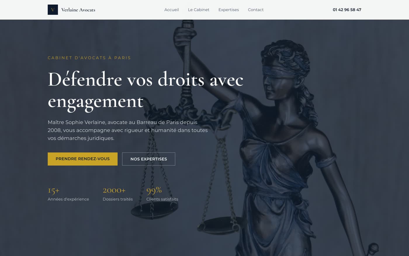 Aperçu du projet Cabinet Verlaine