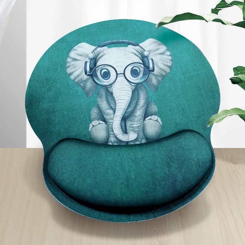Tapis de souris avec repose-poignet en mousse — Confort optimal