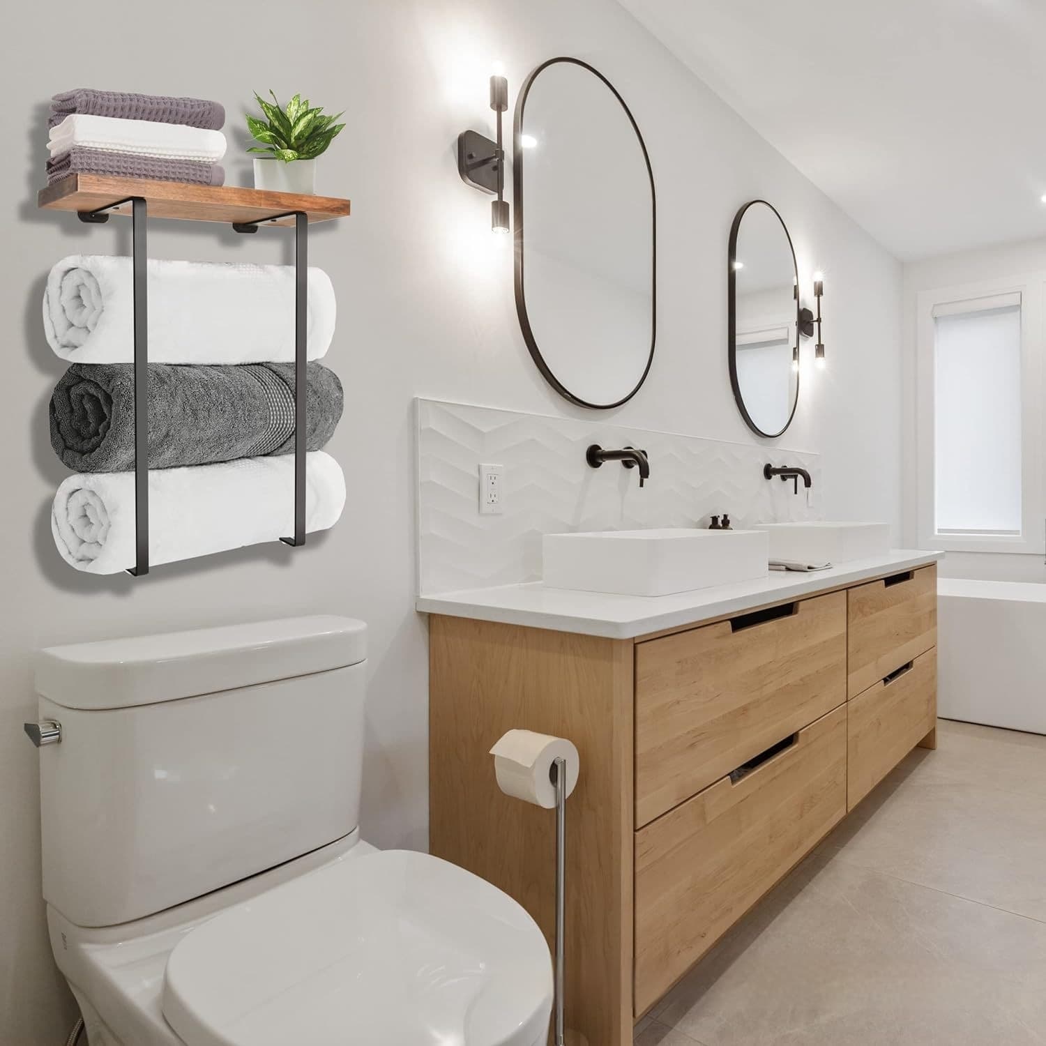 Support Serviettes de Bain — Pratique et Esthétique